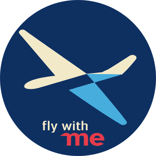 Fly with me background logo